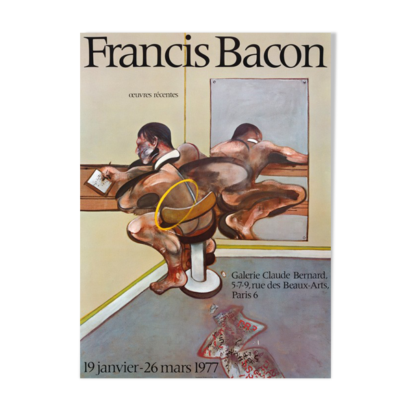 Affiche Francis Bacon ''Oeuvres récentes'' 1977 — Beyit