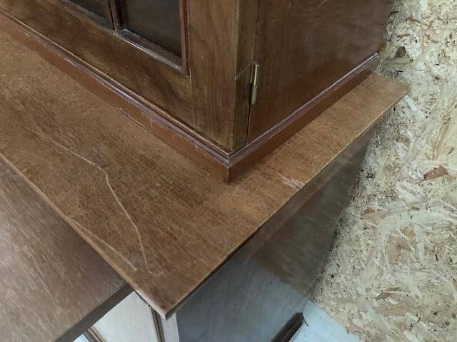 Old corner pharmacy cabinet