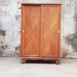 Vintage wardrobe with sliding doors
