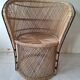 Chaise en rotin vintage