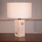 Travertine lamp attributed to Fratelli Manelli 1970's