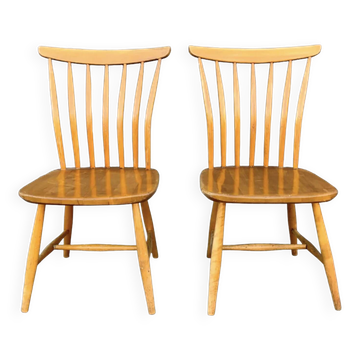 Pair of Åkerblom Sweden chairs by Gunnar Eklöf 1950