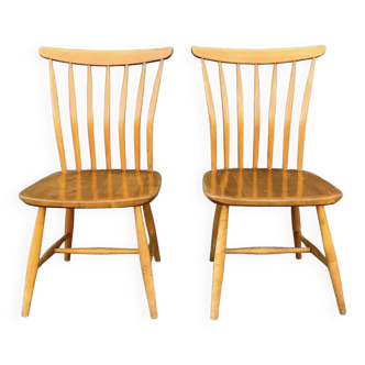 Paire de chaises Åkerblom Sweden de Gunnar Eklöf 1950