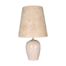 Table lamp in travertine