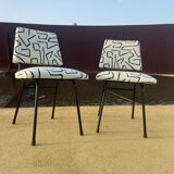 Paire de chaises vintage restaurées