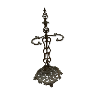Umbrella door holder enamelled cast iron nineteenth century