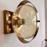 Preciosa gold wall lamp or table lamp / Kamenický Šenov, 1970s