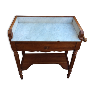 Dressing table time Louis Philippe cherry and marble 1880
