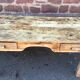 Table de ferme vintage bois naturel 1920