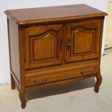 Oak TV unit with a rotating top