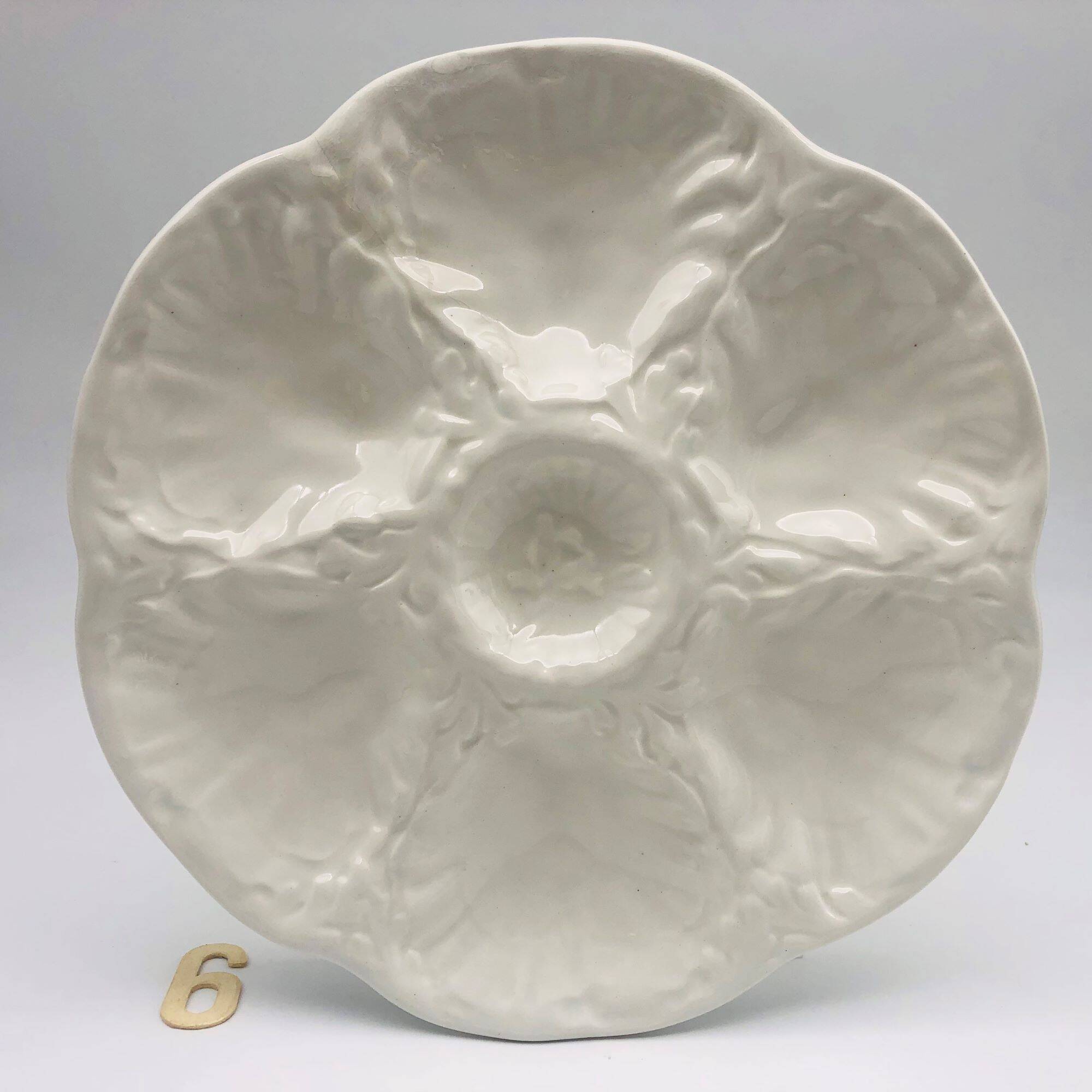 6 Gien Oyster Plates