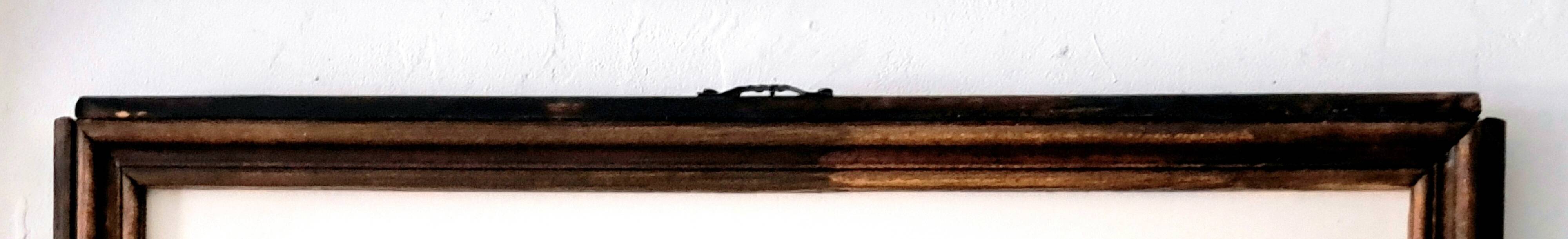 Double-sided Impressionist painting: watercolour + signed gouache