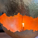 Gold leaf ball lamp
