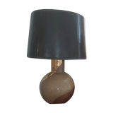 Lampe en verre doré années 80