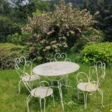 Wrought iron garden furniture circa 1950