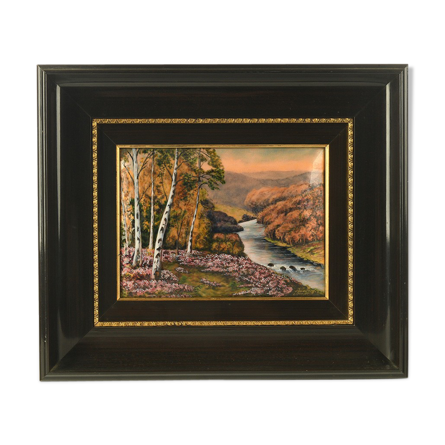 Framed metal paint by P. Bonnet