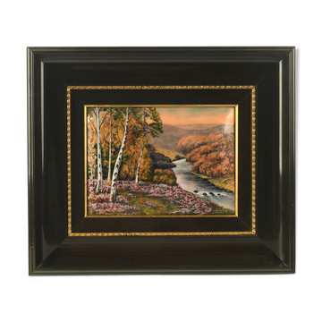 Framed metal paint by P. Bonnet