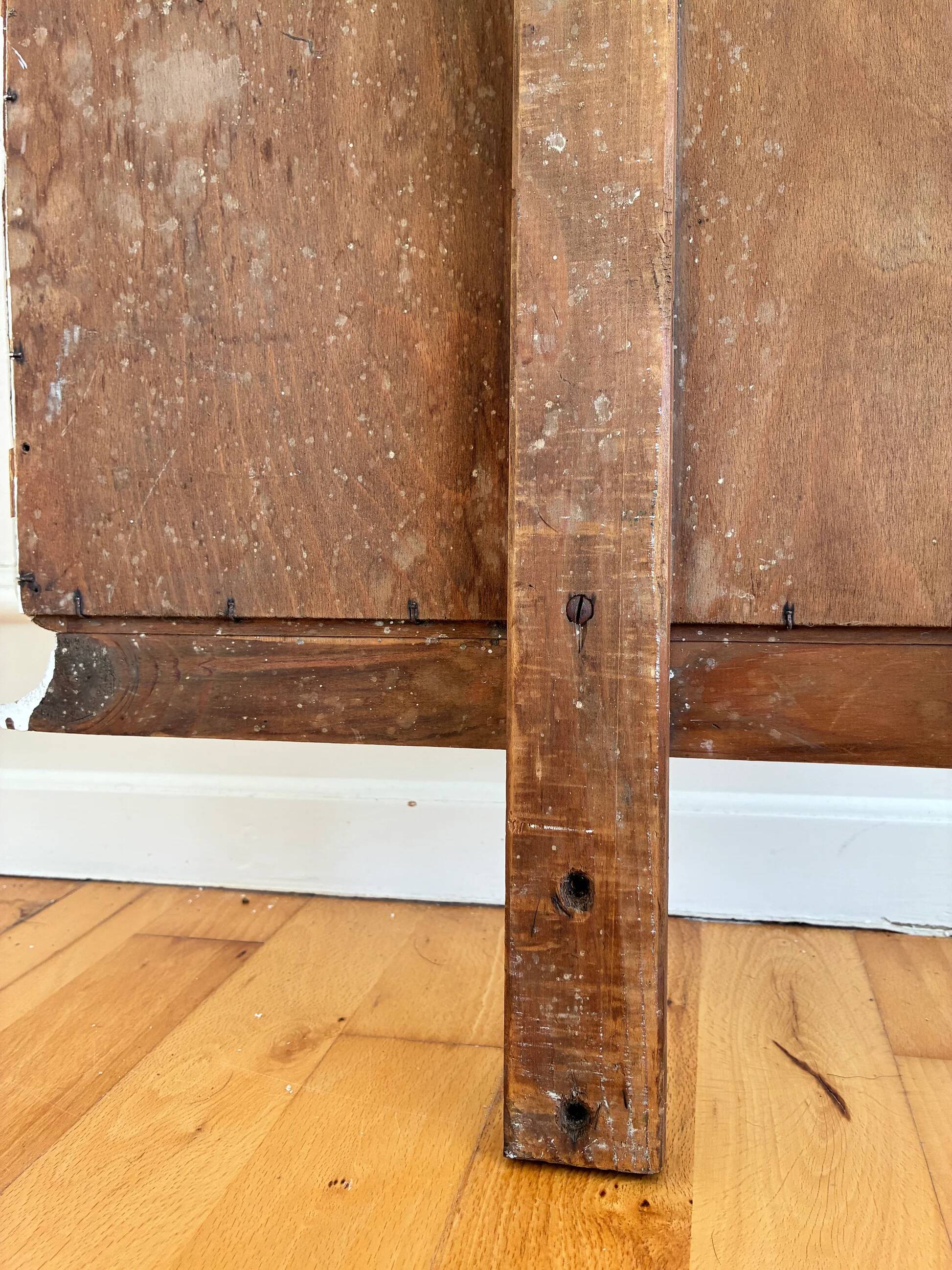 Large antique European full-length floor mirror, early 20th century