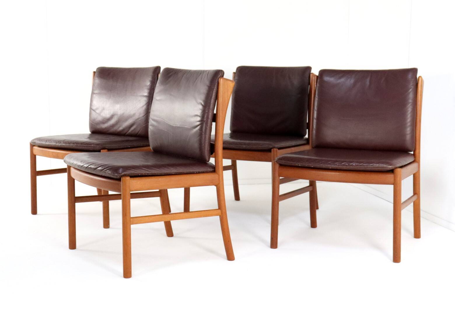 Ensemble de 4 chaises japonaise par Hita Kogei 'Nikko