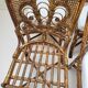6 Chaises vintage en rotin peacock  Emmanuelle