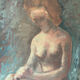 Oil on canvas period art deco