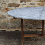 Nineteenth century zinc harvest table or winemaker