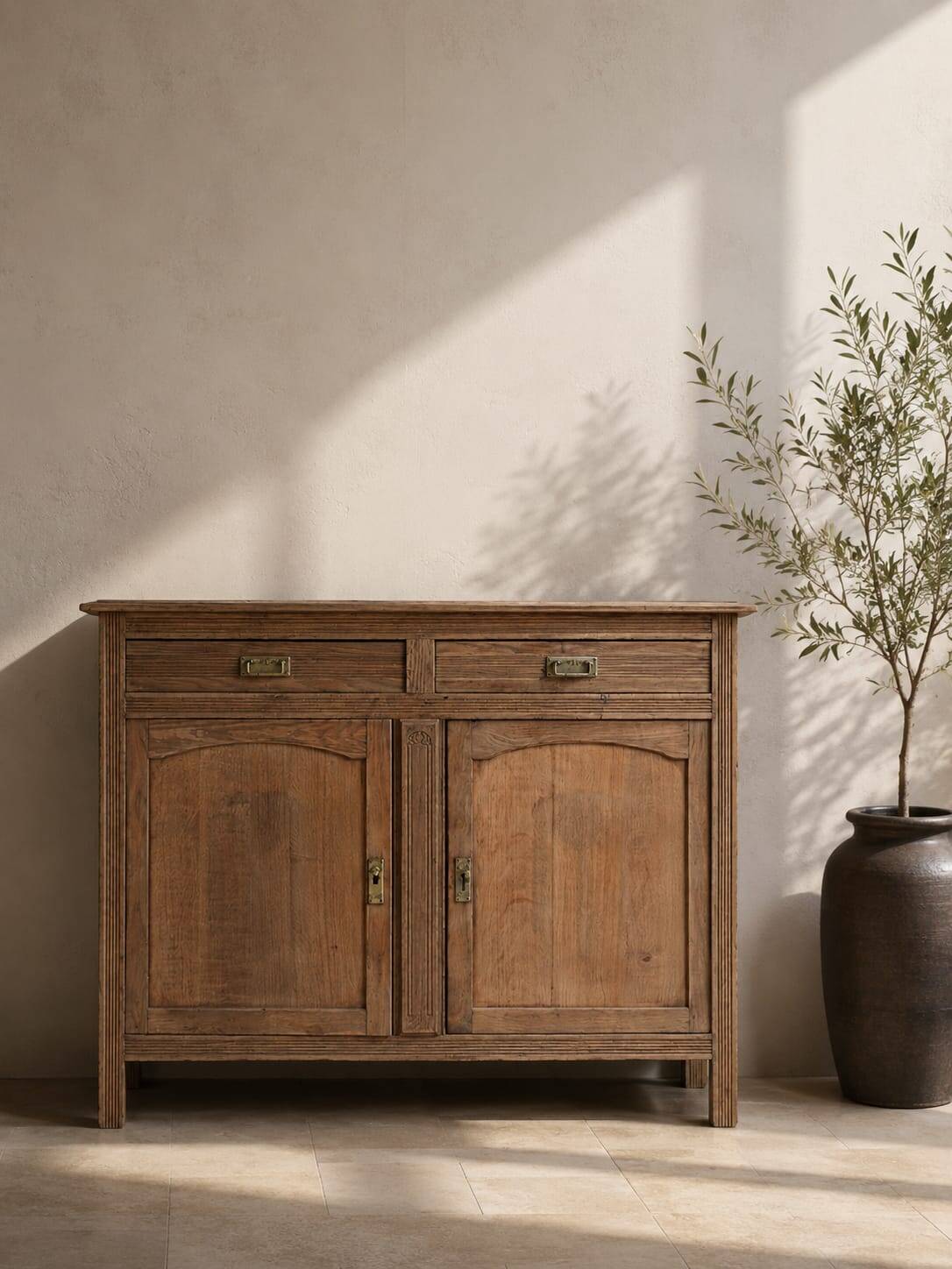 Vintage oak grand buffet