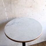 Gueridon in marble and wood