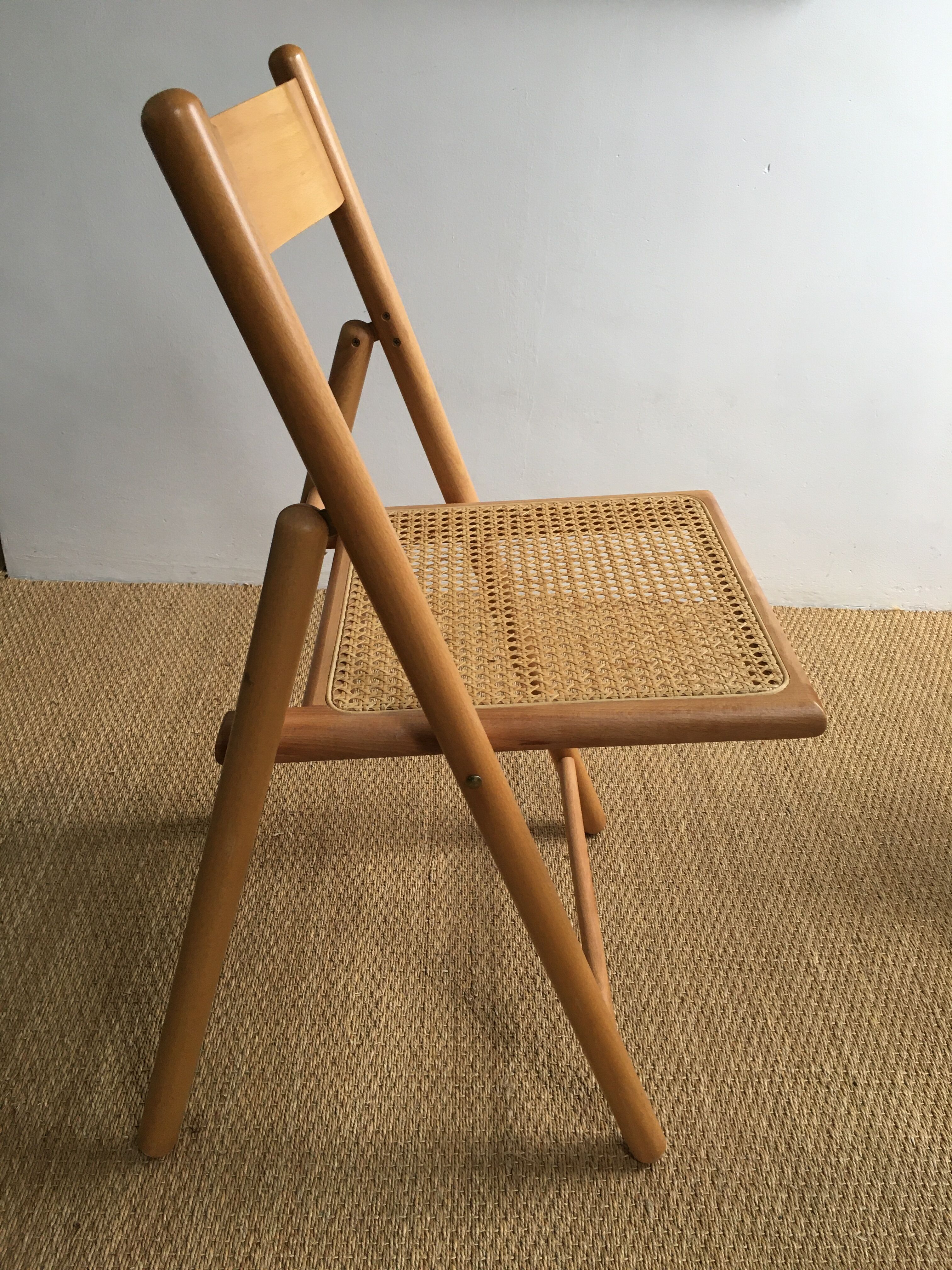 Lot of 3 vintage cantique folding chairs