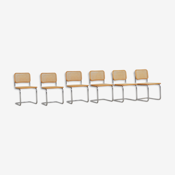 Lot de 6 chaises B32 par Marcel Breuer