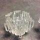 Pair of plexiglass candle holders from the 80s
