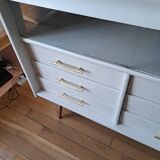 Compass foot chest of drawers