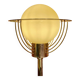 Lampadaire américain en verre et métal, 1950