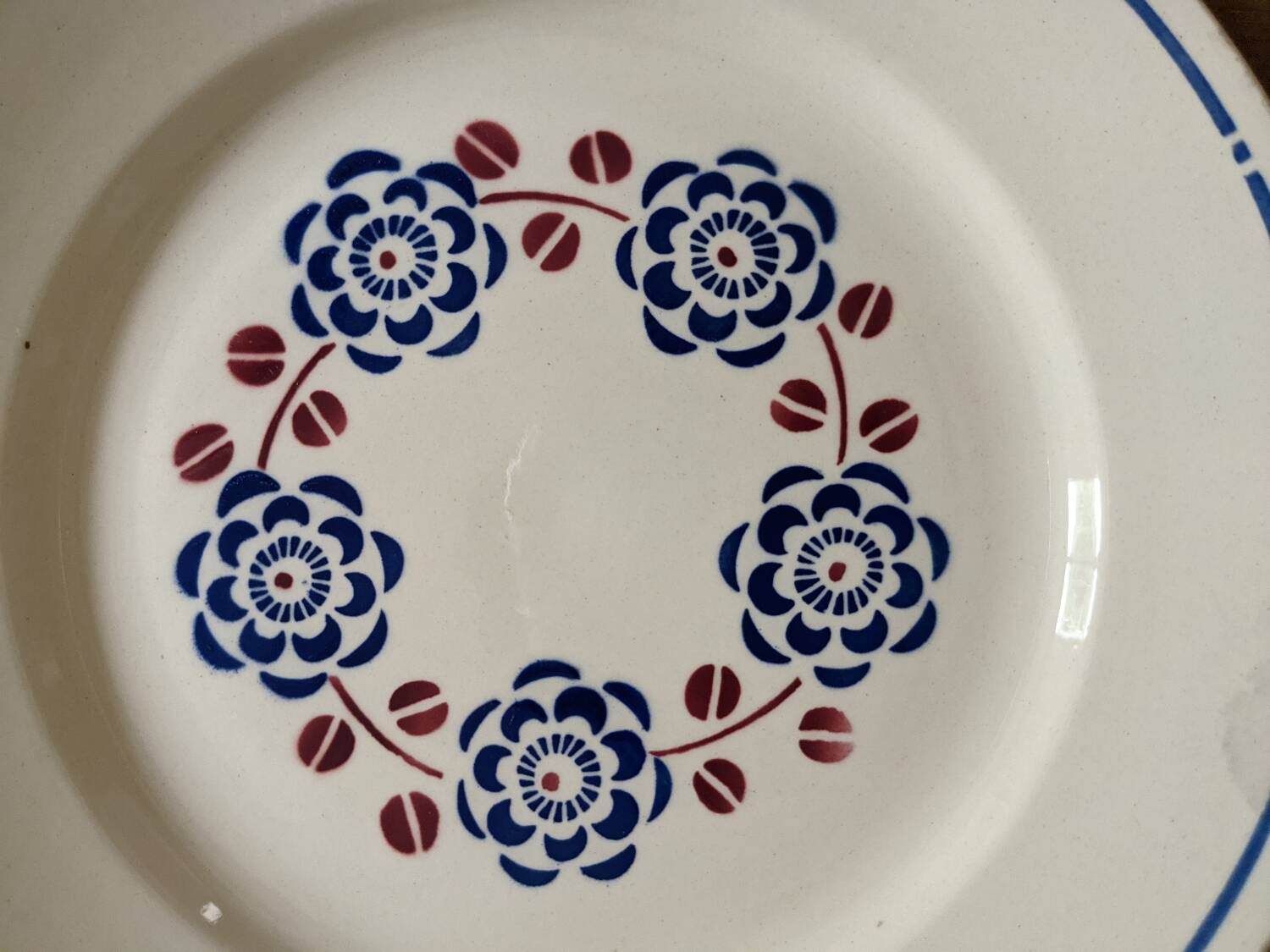 Six Badonviller Bagatelle flat plates