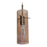 Swedish glass tube swag lamp by Mark Slöjd