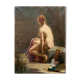 HST painting "Diana at the bath" Nude back signed early twentieth century