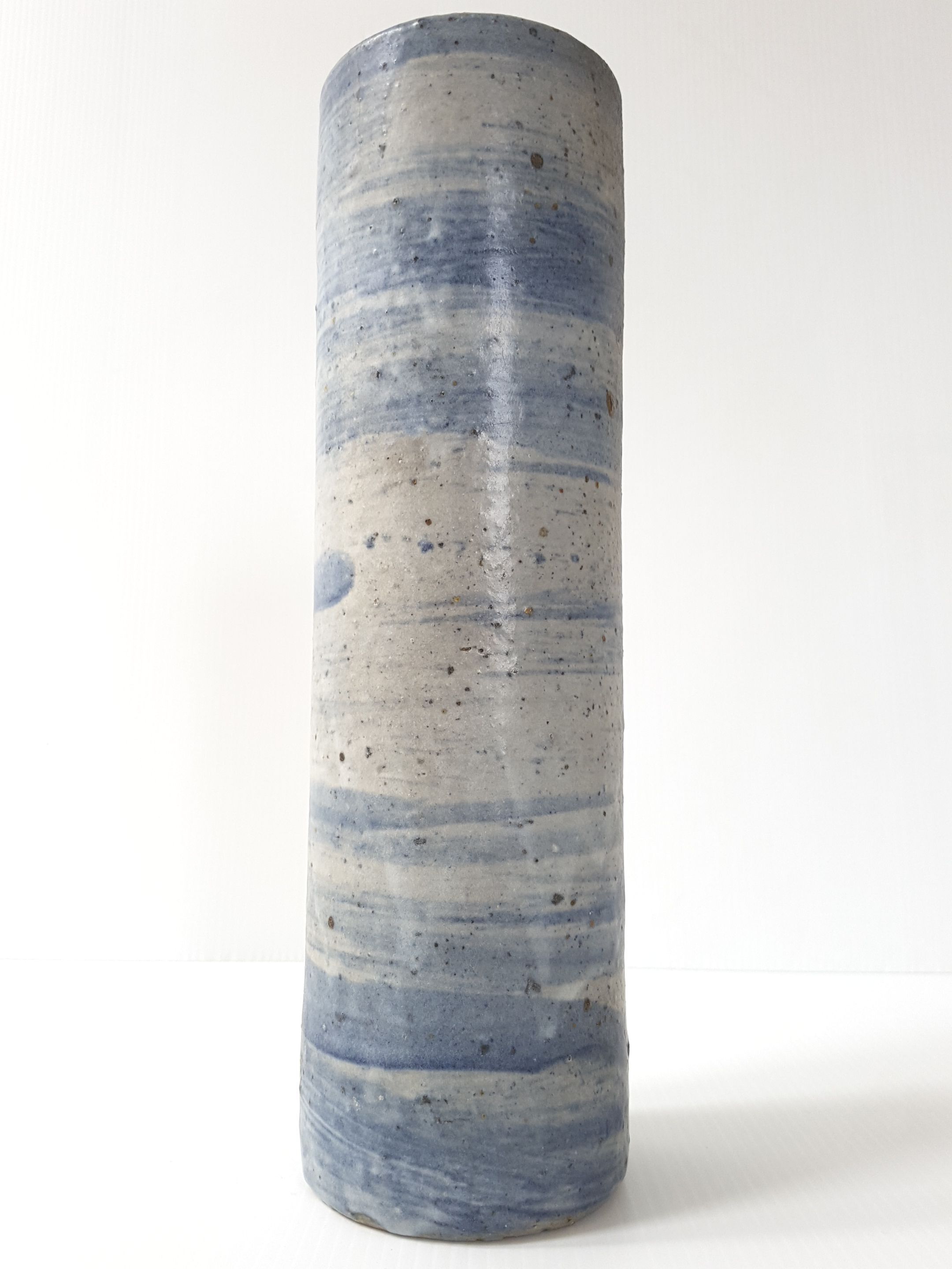 Roll in 1970 vintage stoneware vase