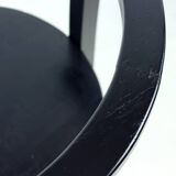 Black Interwar Period Oak Club Armchair, Czechoslovakia 1930s