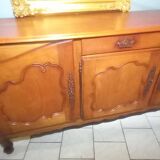 Louis XV oak and cherry wood sideboard