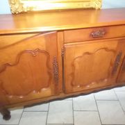 Louis XV oak and cherry wood sideboard