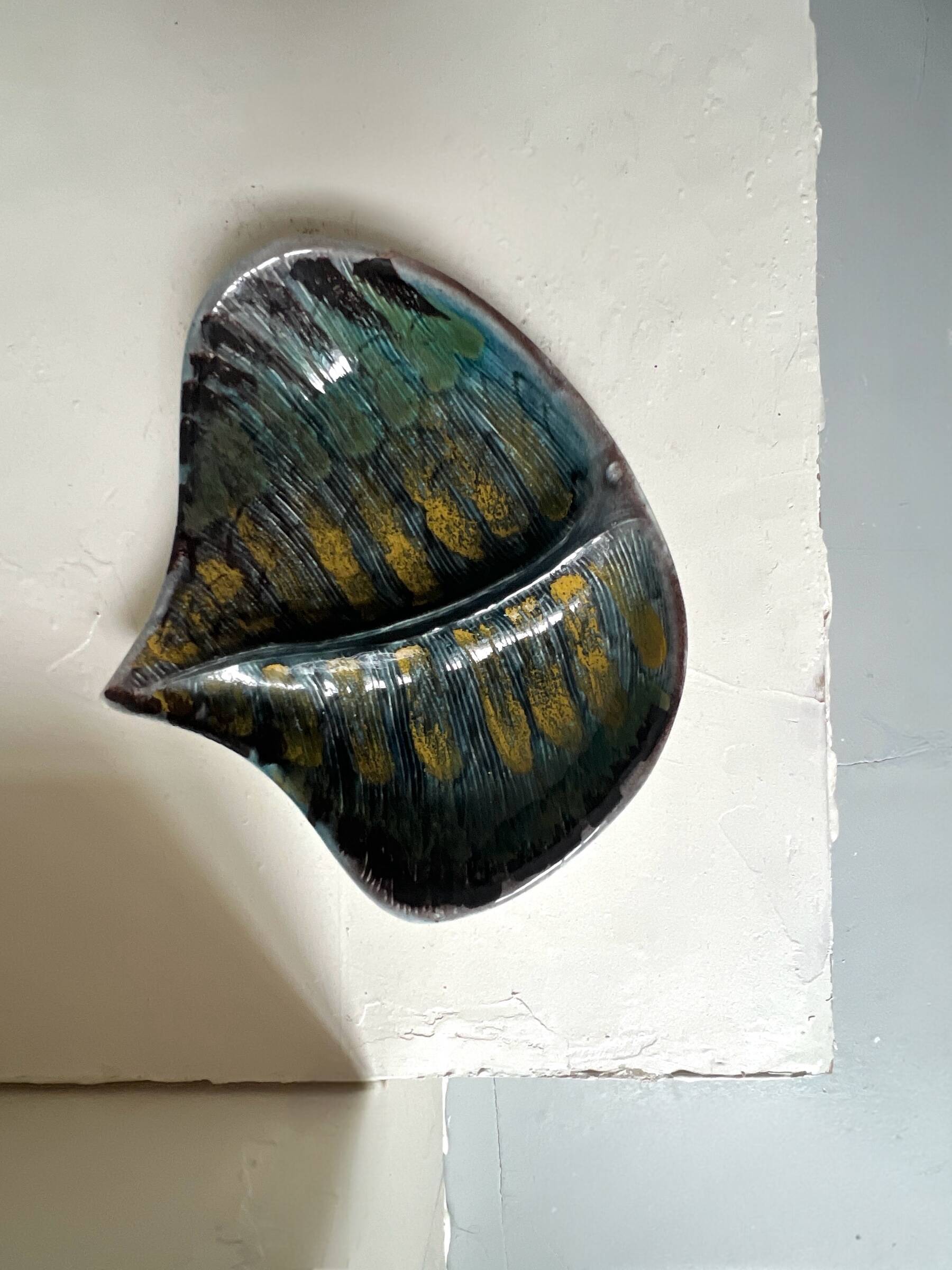 Enamelled ceramic pocket bowl – Vallauris / 1950s-70s