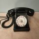 telephone from the 50s in black bakelite
