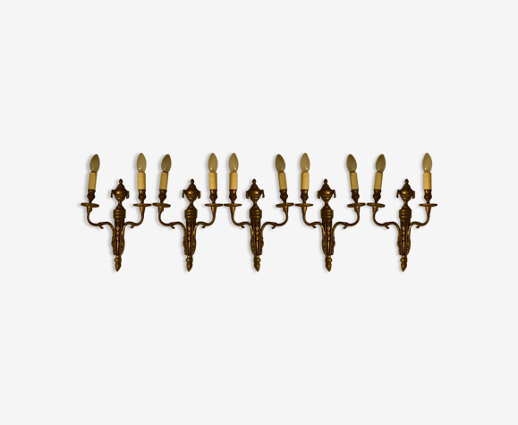 Lot de 5 appliques murales