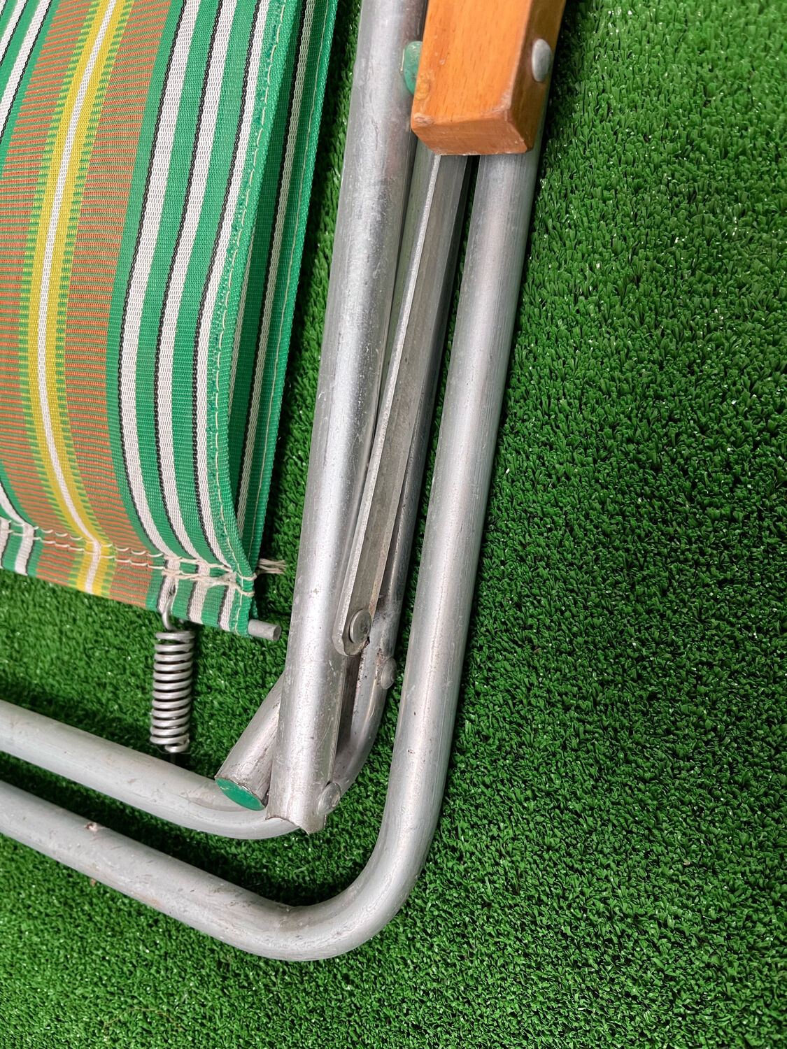 Vintage 70 year camping folding chair