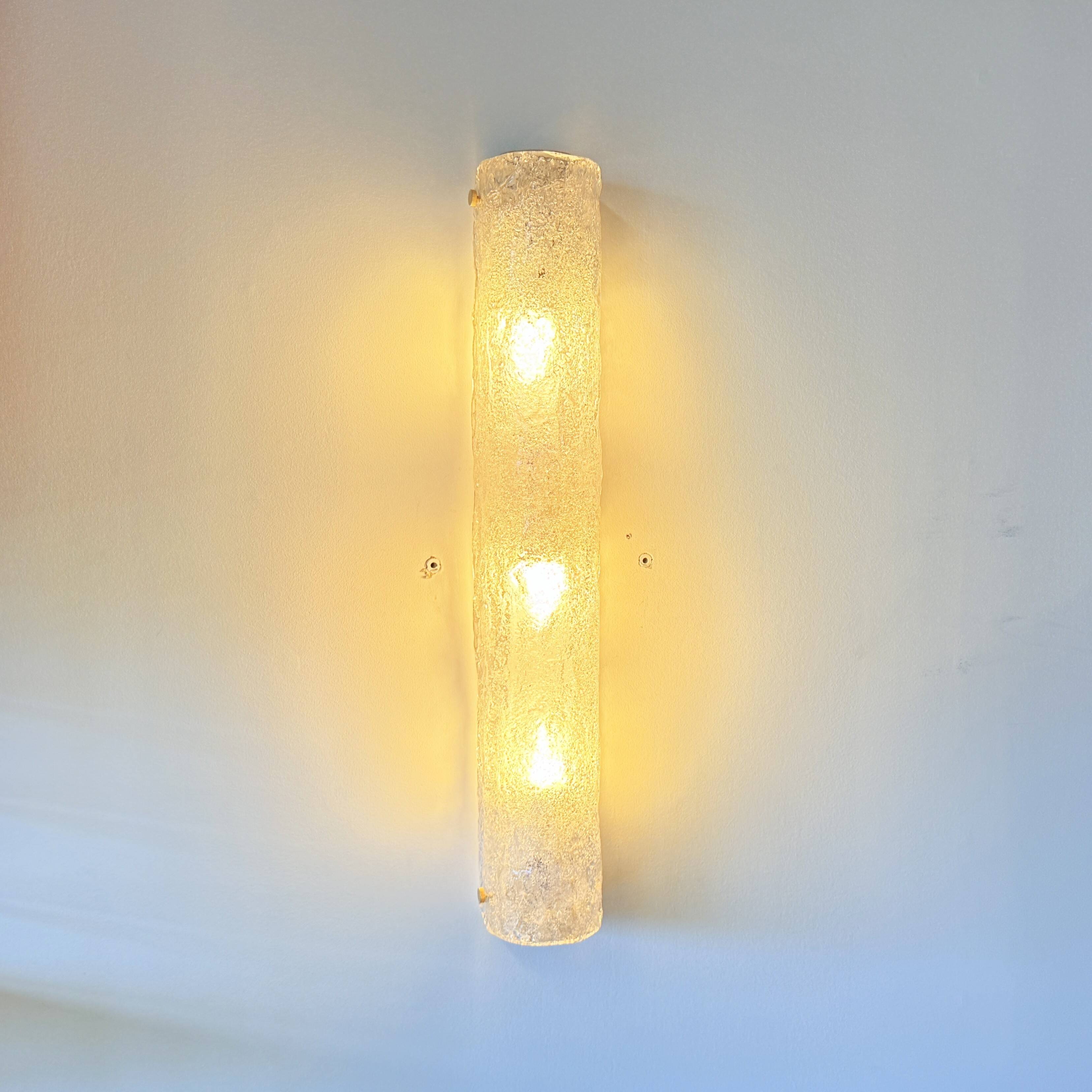 Frosted glass wall lamp by Honsel Leuchten