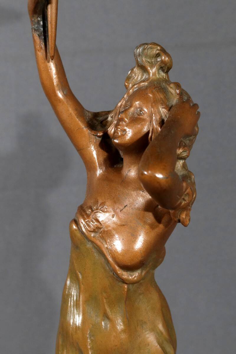 Regulate Lamp, Art Nouveau style, signed C.Rosa – Mid 20th century