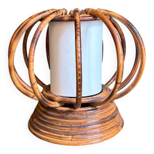 louis sognot, lampe bambou