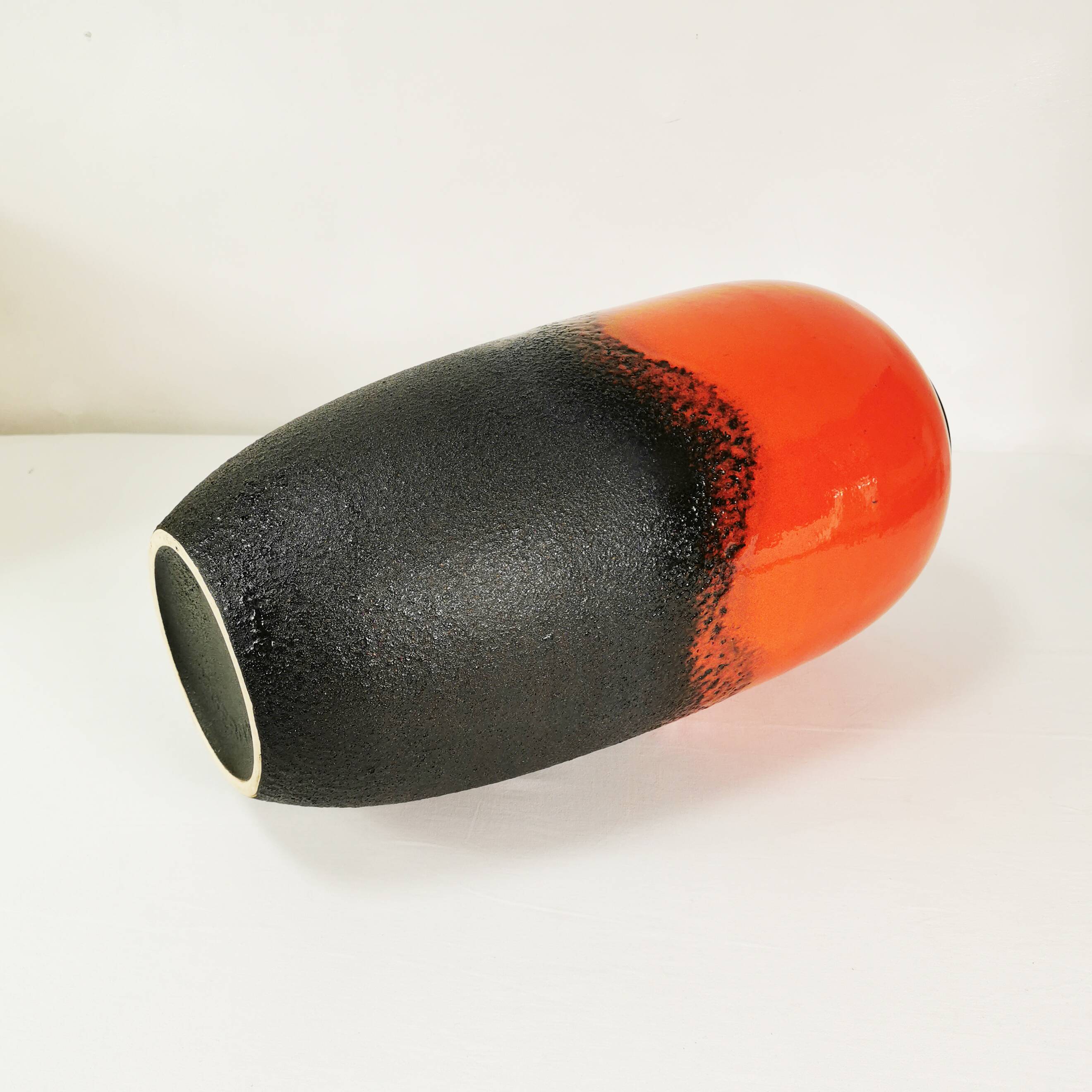 Large Scheurich ceramic vase, Fat Lava, Germany 1960s