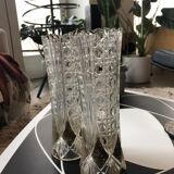Crystal vase decorated with gilding