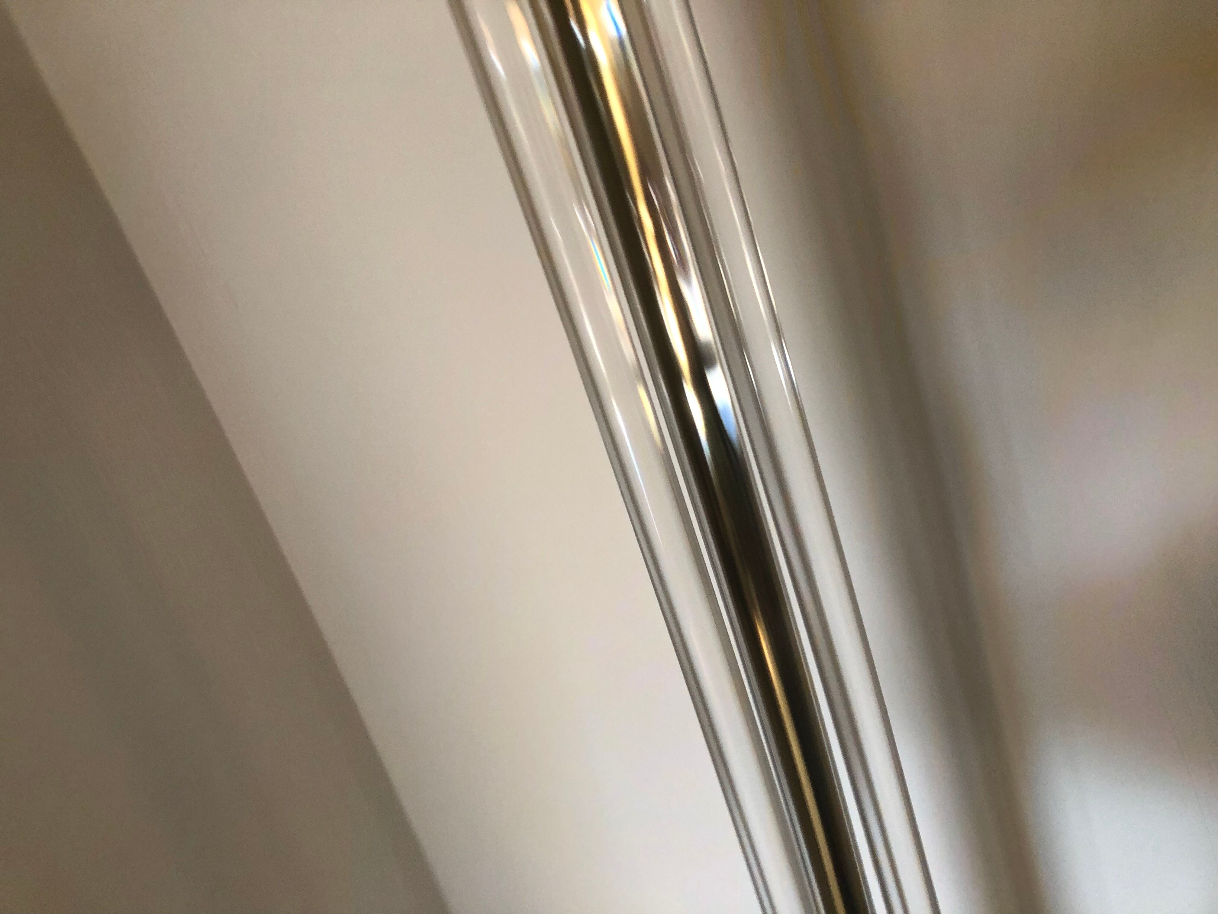 Design floor lamp in plexiglass and brass